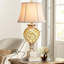 Lampe de table moderne en verre au mercure 29 po Jansel