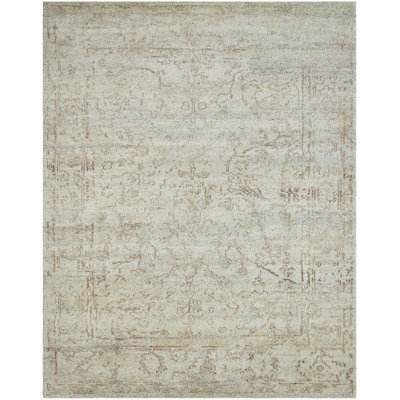Harjinder Wool Hand Knotted Area Rug in Antique Linen