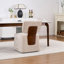 Chaise rembourrée sans accoudoirs avec roulettes-72119