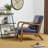 Jabarius Faux Leather Armchair-224800029