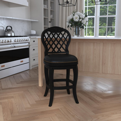 Selders Swivel Upholstered Counter Stool