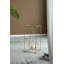 Porte-bougie en métal 10,2 x 10,2 x 21,5 po