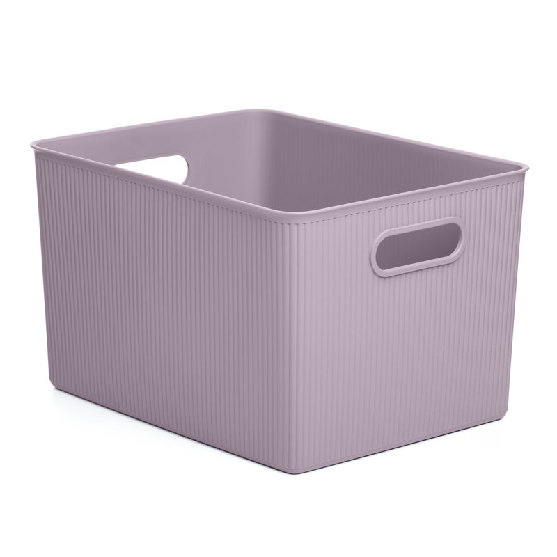 Cube en plastique, Lilas, H 9 po x l 15 po x P 11,5 po