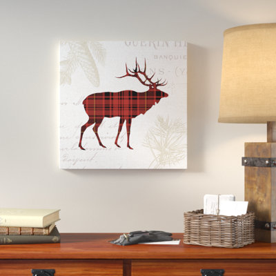 «Plaid Lodge III», impression sur toile