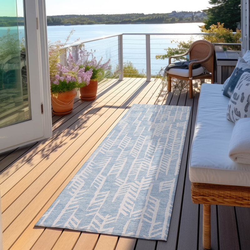 Tapis intérieur / extérieur Maliana, Tapis de couloir 2 pi 3 po x 7 pi 6 po