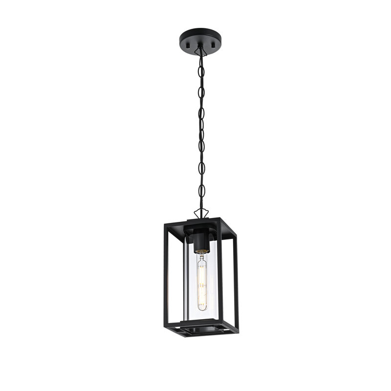 Mickle 6 Inch Outdoor Pendant in Black