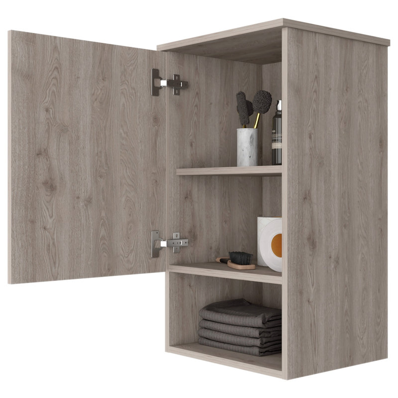 Pharmacie, deux tablettes internes, Gris