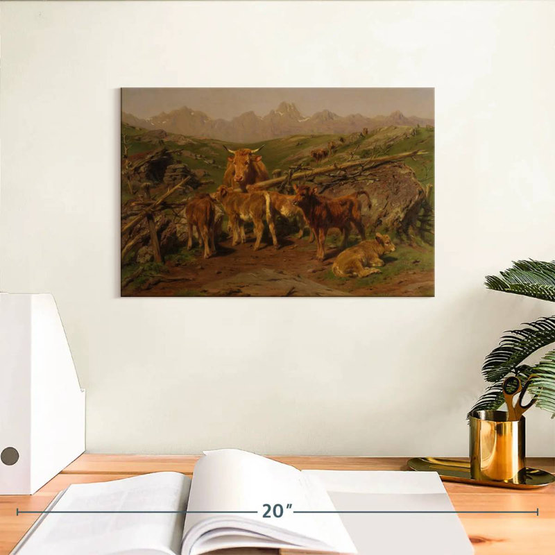 Brampt Weaning Of The Calves, 8" H x 12" W
