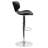 Claudine Contemporary Cozy Mid-Back Vinyl Adjustable Height Barstool with Chrome Base-2119827769