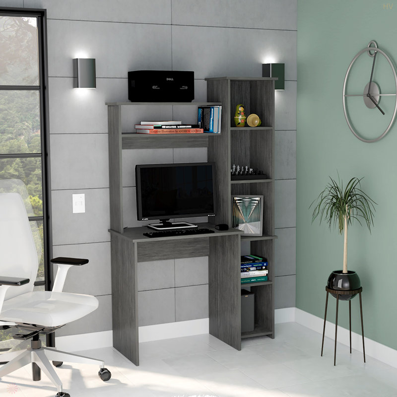 Desk Logan, Five Cubbies, Light Oak