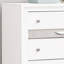 Commode verticale avec panneau décoratif et boutons ronds-611776650