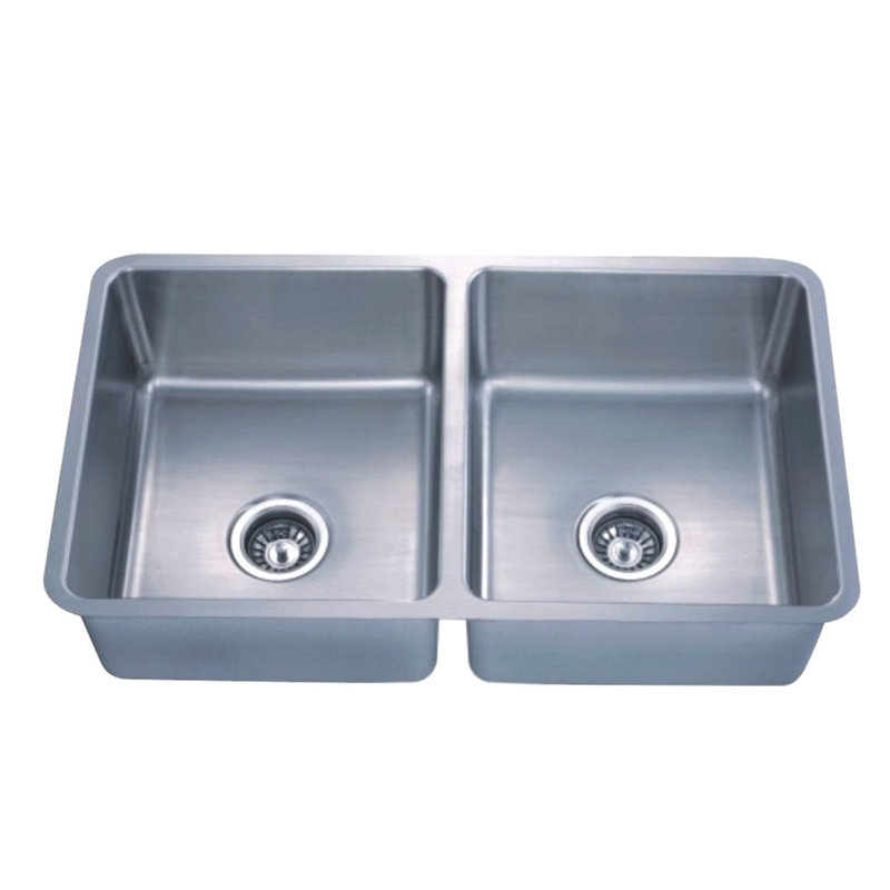 30'' L Double Bowl Stainless Steel Kitchen Sink