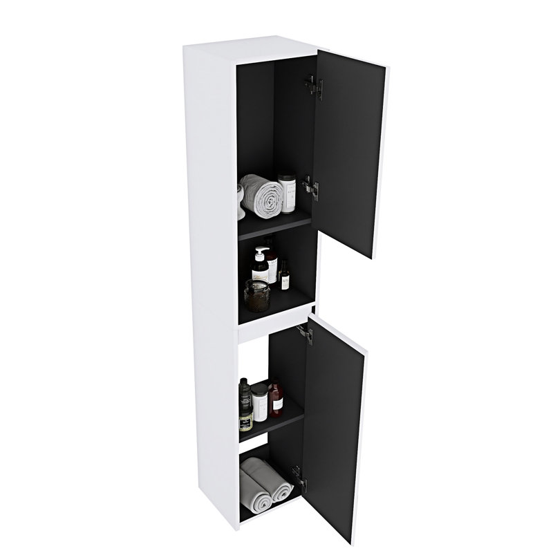 Bathroom Side Cabinet, White