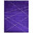 Anothny Geometric HAND KNOTTED LOOM SILK ECO-FRIENDLY AREA RUGS  - Rectangle Shape, Purple Color, Geometric Design-797886032