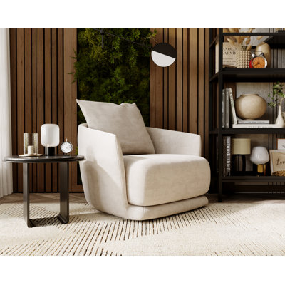Mahn Upholstered Swivel Armchair