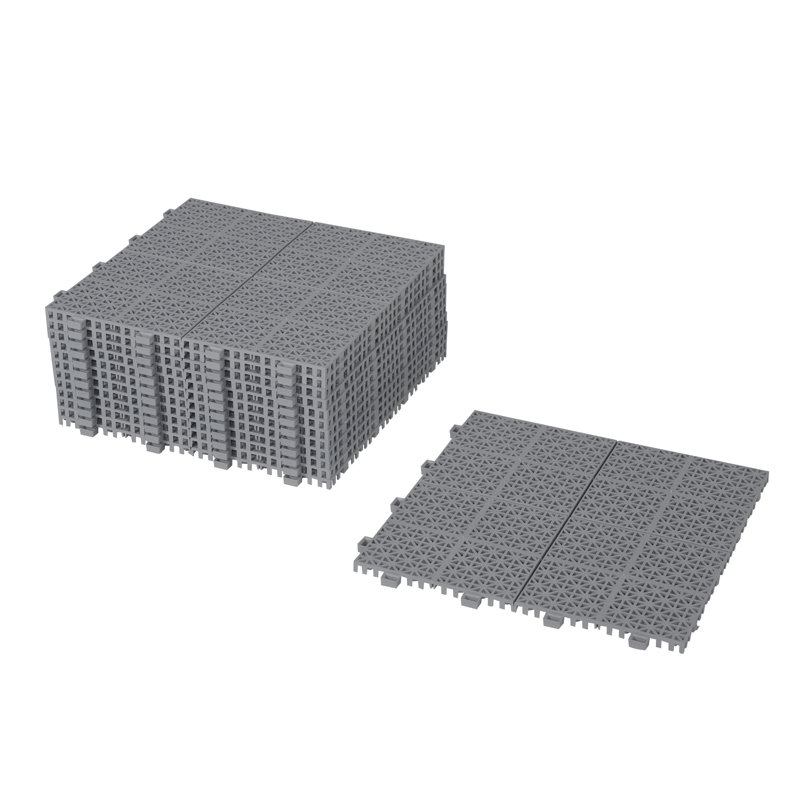 12'' L x 12'' W Plastic Interlocking Deck Tile