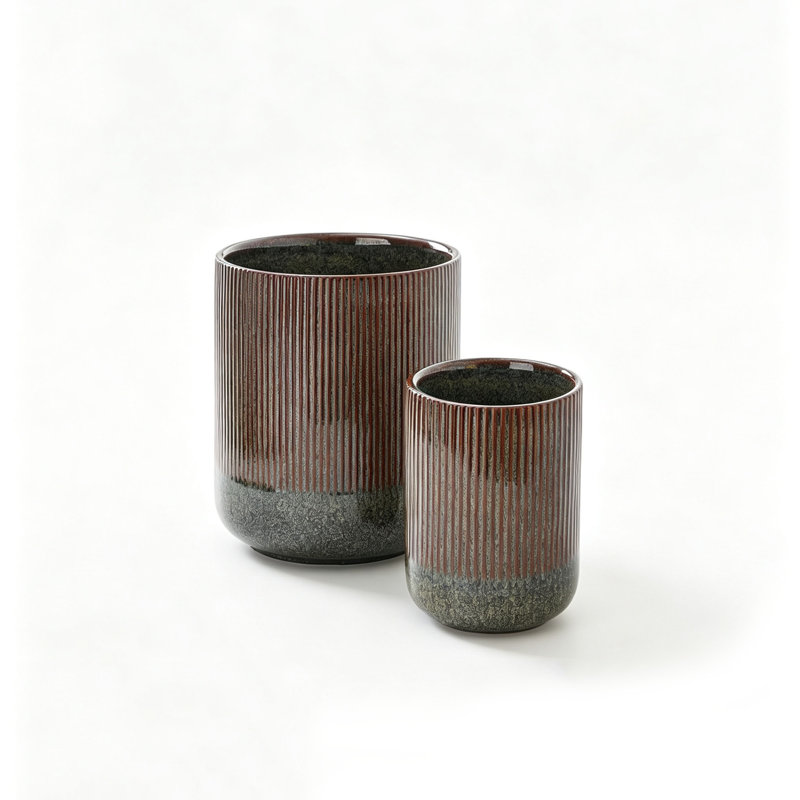 Ceramic / Porcelain Round Utensil Crock