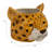 Ceramic Cheetah Head Planter