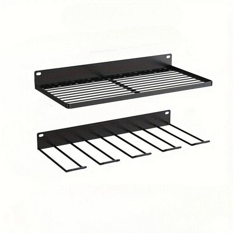 Two Layer Five Hook Tool Rack