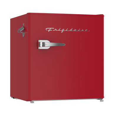 Frigidaire 1.6 Cu. Ft. Retro Compact Fridge with Chiller, Countertop Fridge with Built-In Bottle Opener