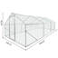 Poulailler extérieur en métal grand espace 10 * 6 pi 3 unités pour utilisation en extérieur-417689802