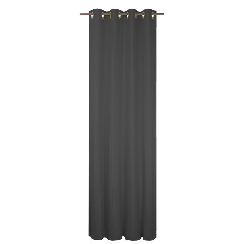 Pearce Semi Sheer Curtain Single Panel, 132cm Width x 255cm Drop, Gelb