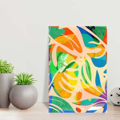 Contemporary Art Abstract Bold Colourful Tropical Wall Art