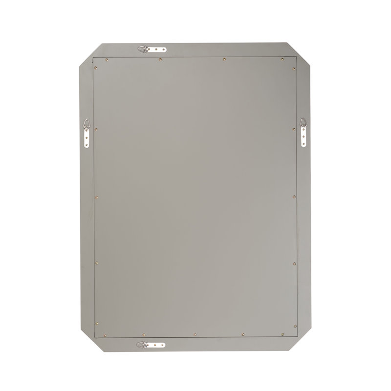 Ravine Wood Wall Mirror, Sand Grey