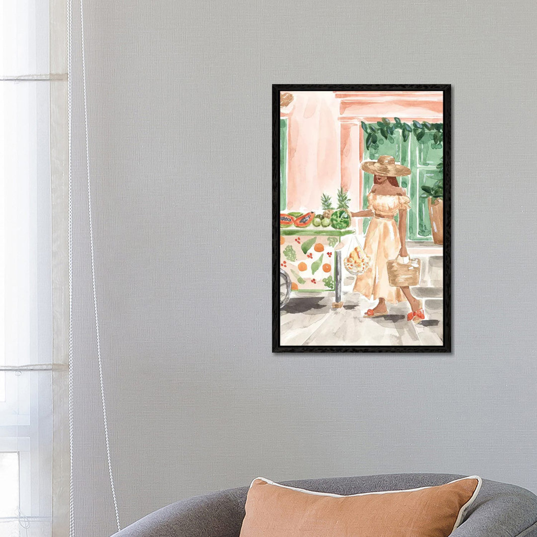 Fruit Stand von Sabina Fenn - Galerie-verpackte Leinwand Giclée auf Leinwand