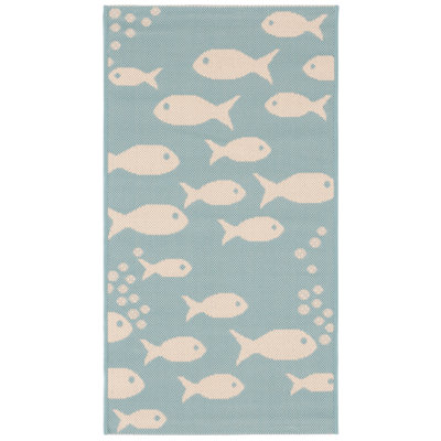 Paugh Performance Animal Print Indoor/Outdoor Area Rug