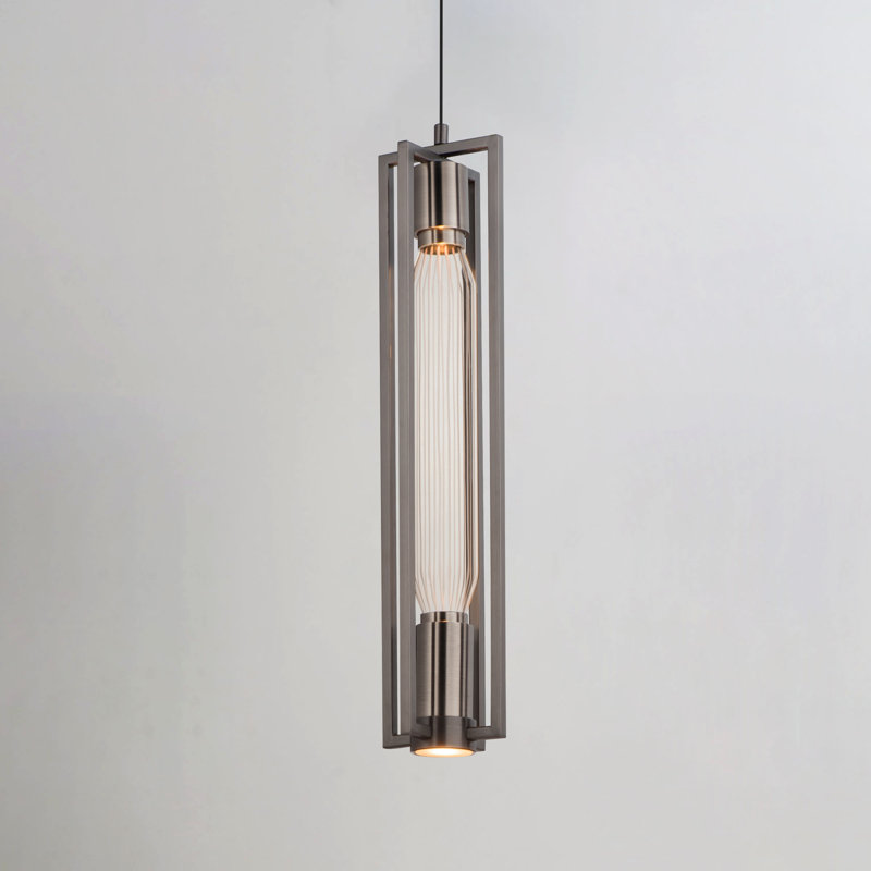 2 - Light LED Pendant, Gunmetal