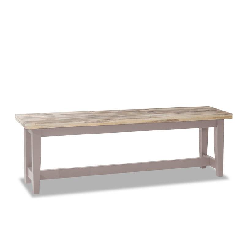 Doria Solid Wood Bench, H44.8 x W140 x D32cm, Truffle
