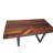 Facundo Reclaimed Wood Industrial Dining Table with Aged Steel Base – 71" 