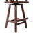 Rustic Bar Stool - Fir Wood Construction, Comfortable Backrest, Wide Armrests, 360° Swivel, Ideal For Kitchen And Dining Areas-811927578