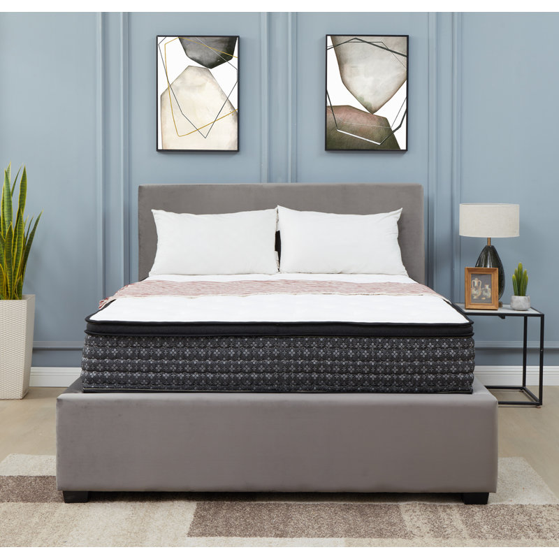 Matelas hybride à ressorts ensachés 12 po Top, Lit simple