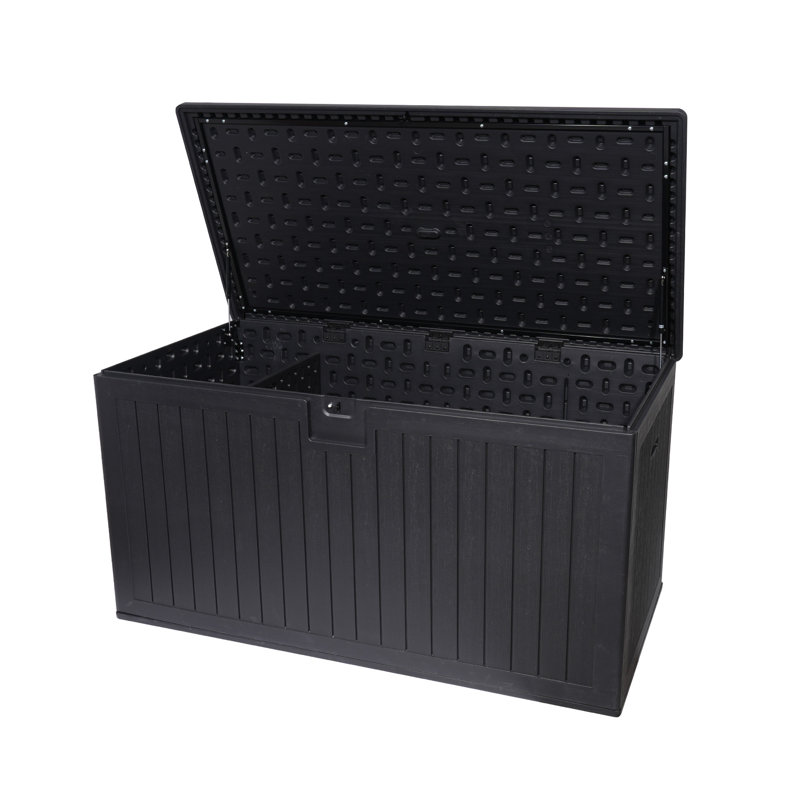 260 Gallon Resin Outdoor Deck Box Waterproof, 32.68" H x 69.68" W x 32.28" W