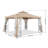 MASTERCANOPY Steel Patio Gazebo with Corner Shelves-70177593-119221766