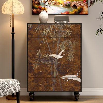 Nouveau buffet à cinq tiroirs de style chinois