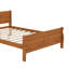 Grand lit plateforme en bois avec tête de lit-1124520408-1124520409