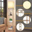 Lampe sur pied colonne grise 64 po Fredy-594765755