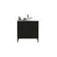 Meuble-lavabo autoportant 30 po avec lavabo, grande vasque de rangement pour salle de bain moderne, lavabo une pièce sans drain et robinet, KD