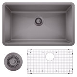Precis 32" L x 19" W Undermount Kitchen Sink with Accessories