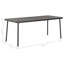 Garden Table Dark Grey 180x83x72 cm Steel