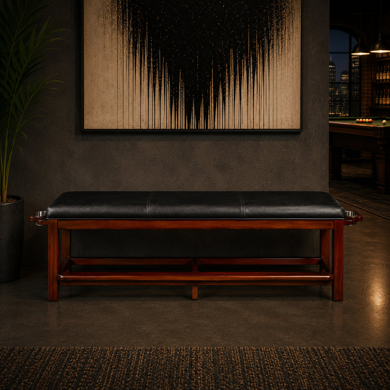 Banc de rangement Spectator By RAM Game Room, Chestnut