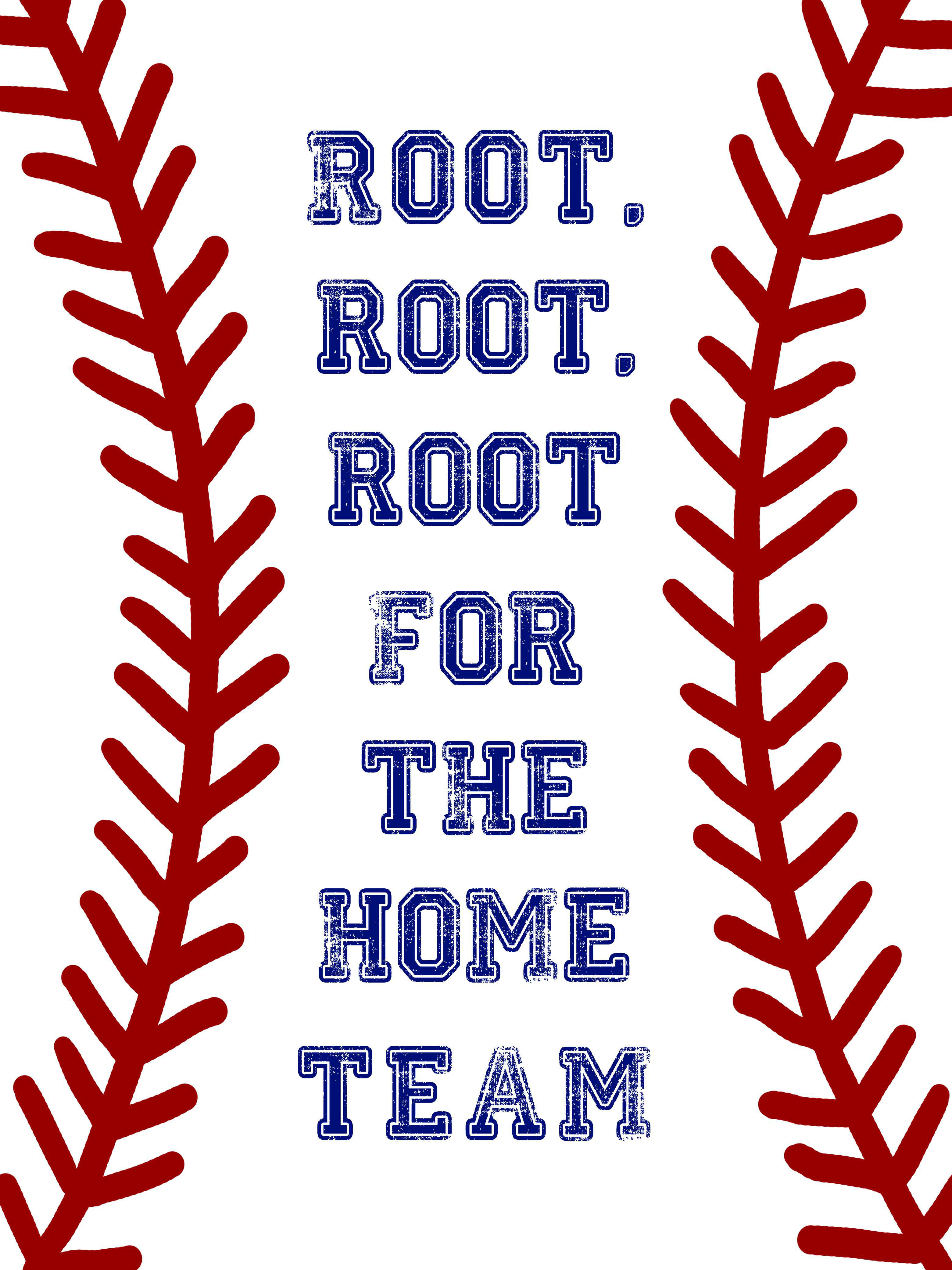 Trinx Root, Root, Root Home Team - Wrapped Canvas Print | Wayfair