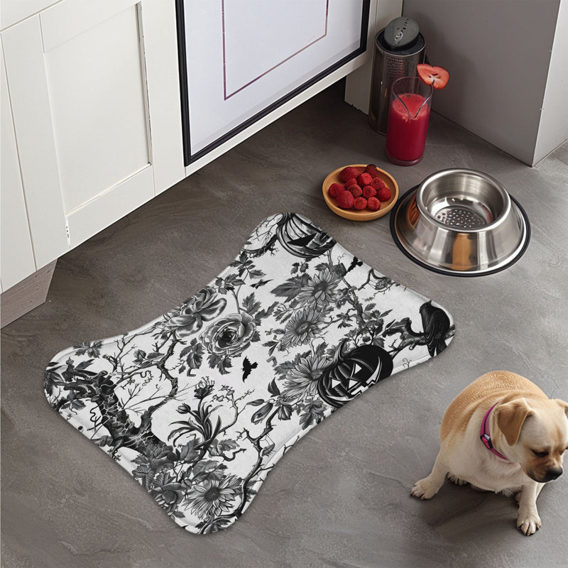 Tapis de Noël en forme d'os d'Halloween - 1 pièce