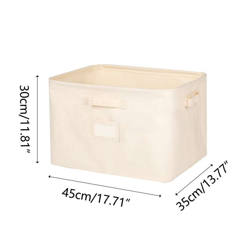 Cotton Clothes Storage Box Wardrobe Cloth Underwear Storage Box Quilt Sorting Bag Toy Sundries Storage Basket, C