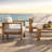 Quick-Assembly Outdoor Aluminum Sofa Set; 5 Person Outdoor Seating Sofa Set; Wood-Grain Veneer Sofa Set for Patio; Wide Armrest Triangular Aluminum Tube Sofa Set-430853211
