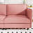 107.8'' Large Red 4 - Seat L Shaped Couch With Movable , Side Pocket On Arm, Modern Fabric For Relaxing At Apartment, Breathable Skin Fabric, Springs, High Density Foam, Frame, 800 Pound Ability,-325042645
