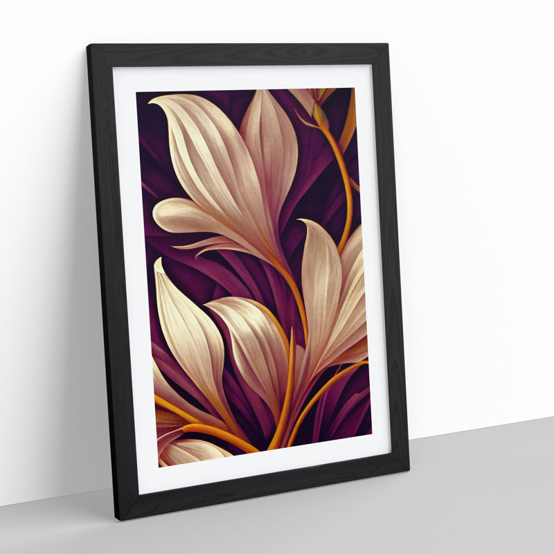 Marvellous Flower - Framed Print, Black Framed, 34cm H x 25cm W x 2cm D